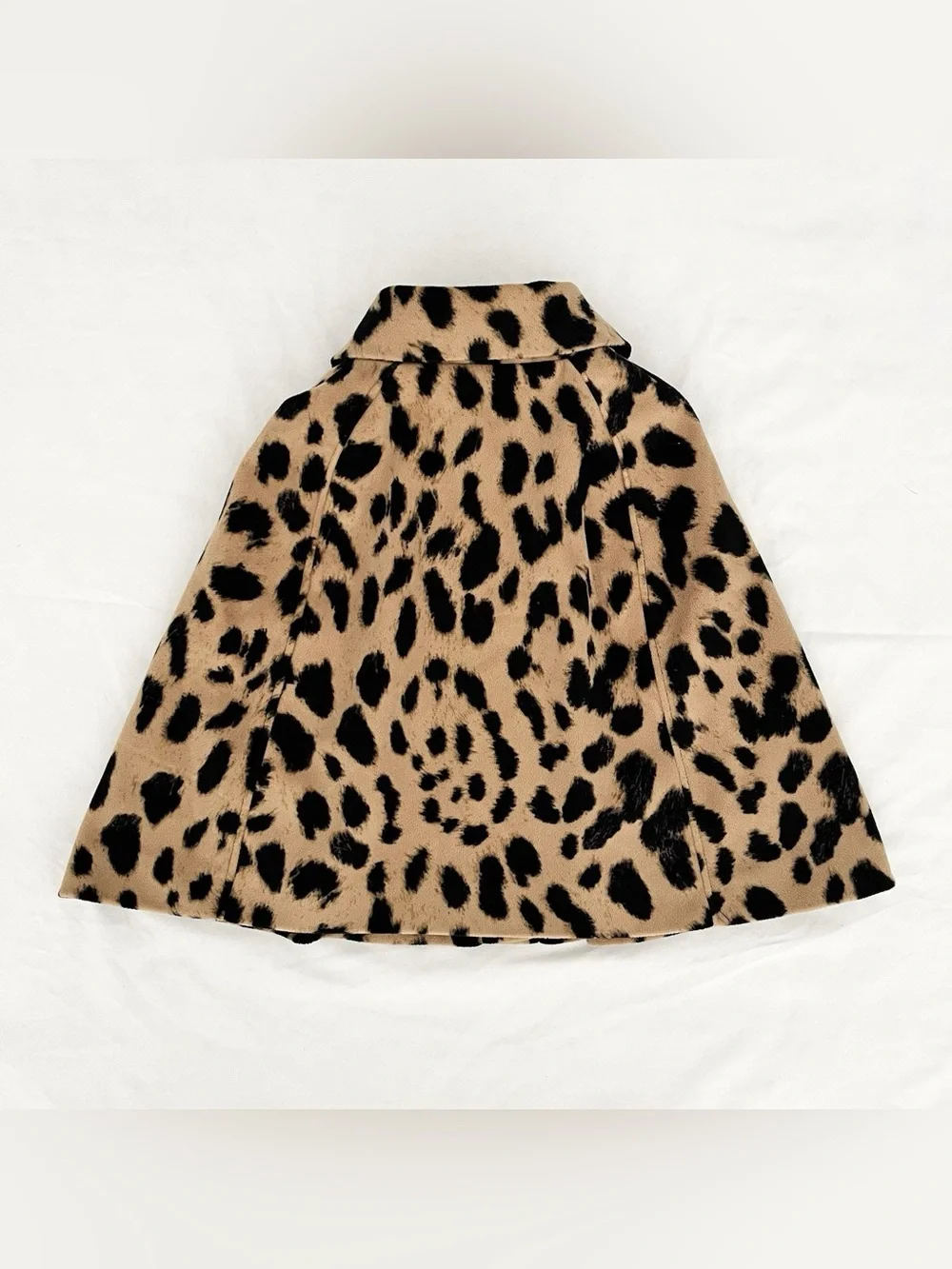 BabyGap Girl's Leopard Print Cape 4Y Toddler Arm Holes Pockets Formal Dressy